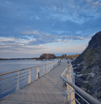 View of the Lake Laurentian Trails in Sudbury