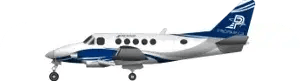 Model of the King Air A100 aircraft