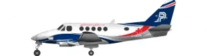 Maquette de l'avion King Air 100-medic